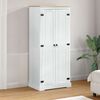 vidaXL Wardrobes with Shelf White 76 x 50 x 170 cm Solid Pine Wood