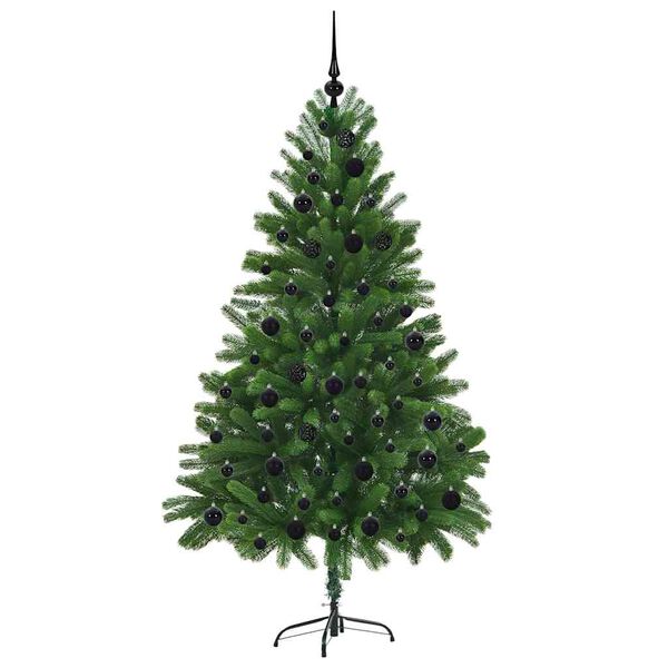 vidaXL Christmas Tree with 300 LEDs with Stand Green 180 cm PE
