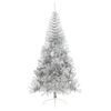 vidaXL Artificial Half Christmas Tree with Stand Silver 210 cm PET