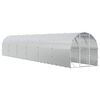 vidaXL Chicken Coop Silver 1200 x 200 x 200 cm Galvanised Steel