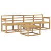 vidaXL Outdoor Sofa Set 5 pcs White Solid Acacia Wood