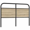 vidaXL Headboard Sonoma Oak 135 cm Steel and Engineered Wood