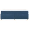 vidaXL Box Spring Bed with Mattress Blue 90x200 cm Fabric