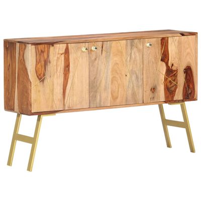 vidaXL Sideboard 118x30x75 cm Solid Sheesham Wood