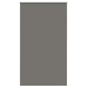 vidaXL Roller Blind Blackout Grey 130x210 cm Fabric Width 126.6 cm Polyester