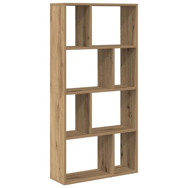 vidaXL Bookcase Artisian Oak 60x20x120.5 cm Engineered Wood
