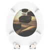 SCH&Uuml;TTE Toilet Seat with Soft-Close SEA STONE