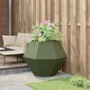 vidaXL Planter Olive Green 100 x 100 x 80 cm Steel