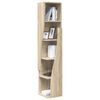 vidaXL Corner Cabinet Sonoma Oak 27.5x27x140cm Engineered Wood
