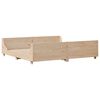 vidaXL Bed Frame without Mattress 200x200 cm Solid Wood Pine