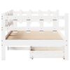 vidaXL Daybed with Drawers without Mattress White 90x200 cm Solid Wood