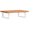 vidaXL Basin Shelf Wall Mounted Steel and Solid Wood Beech