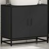 vidaXL Bathroom Sink Cabinet Black 65x33x60 cm Engineered Wood