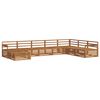 vidaXL Outdoor Sofa Set 8 pcs Natural