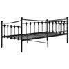 vidaXL Sofa Bed Frame without Mattress Black Metal 90x200 cm