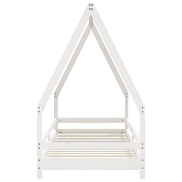 vidaXL Kids Bed Frame White 80x200 cm Solid Wood Pine
