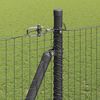 vidaXL Fence Post Grey 10 x 1.5 m (25 x 25 mm mesh) Steel