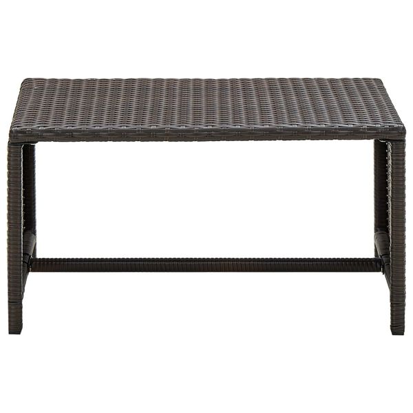 vidaXL Coffee Table Brown 70x40x38 cm Poly Rattan