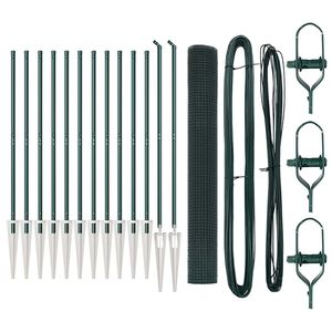 vidaXL Welded Wire Fence with Spikes 25 x 1 m (W x H) PVC-coated Steel