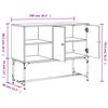 vidaXL Sideboard Smoked Oak 100x40x79.5 cm Engineered Wood