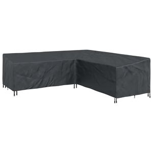 vidaXL Furniture Cover Black 270 x 270 x 80 cm 600D Oxford Fbric
