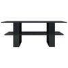 vidaXL Coffee Table High Gloss Black 110x55x42 cm Engineered Wood