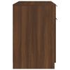 vidaXL Desk Brown Oak 100x50x75 cm Engineered Wood