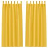 vidaXL Blackout Curtains with Rings 2 pcs Mustard Yellow 260 x 140 cm