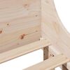 vidaXL Bed Frame without Mattress 140x190 cm Solid Wood Pine
