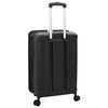 vidaXL Suitcase Folding with Lock Black 34 x 23 x 55.5 cm ABS Plastic