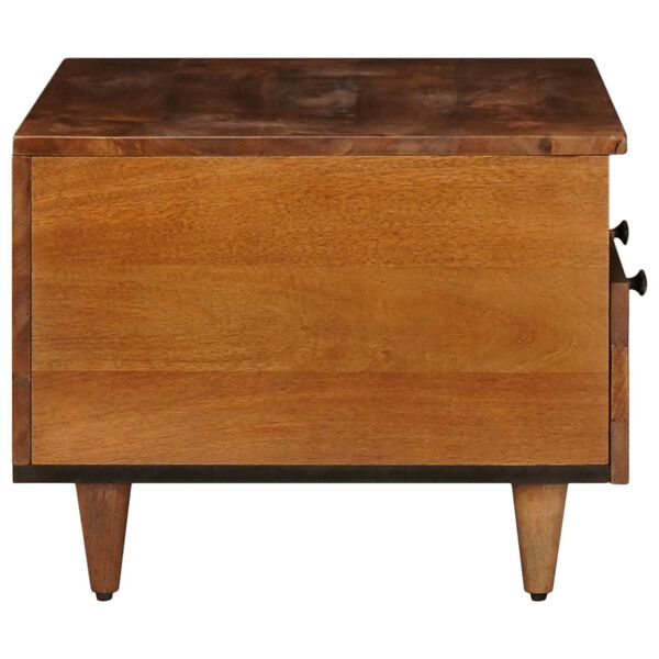 vidaXL TV Cabinet with Drawer Walnut 70 x 33 x 46 cm Solid Mango Wood