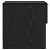 vidaXL Bed Cabinet 2 pcs Black Oak 40 x 39 x 40cm Engineered Wood