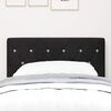 vidaXL Headboard with Headboard Black 80 cm Faux Leather