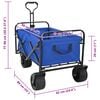 vidaXL Folding Hand Trolley Manual Blue 89 x 63 x 96 cm