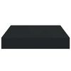 vidaXL Floating Wall Shelves 2 pcs Black 23x23.5x3.8 cm MDF