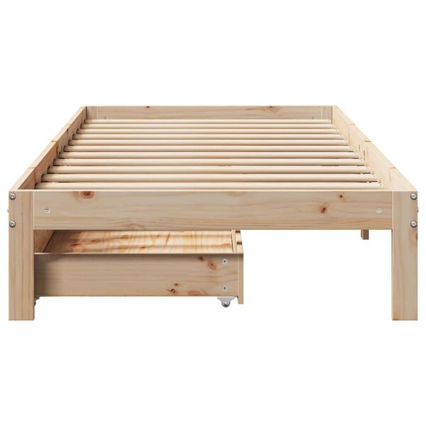 vidaXL Bed Frame with Drawers without Mattress 100x200 cm