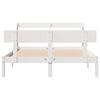 vidaXL Bed Frame without Mattress White 140x190 cm Solid Wood Pine