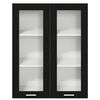 vidaXL Hanging Cabinet Black Oak 80 x 31 x 100 cm Engineered Wood