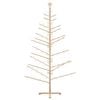 vidaXL Wooden Christmas Tree with Stand Natural 210 cm Solid pine wood