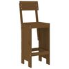 vidaXL 3 Piece Garden Bar Set Honey Brown Solid Wood Pine