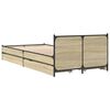 vidaXL Bed Frame with Drawers without Mattress Sonoma Oak 90x200 cm