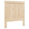 vidaXL Bed Frame without Mattress with Headboard 90x200 cm Solid Wood