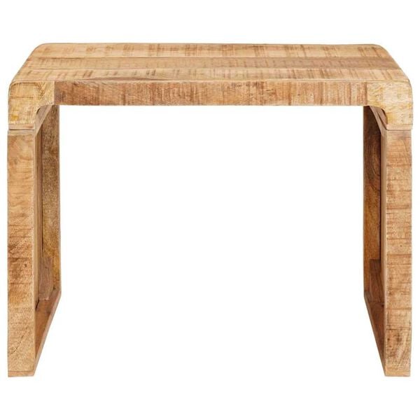 vidaXL End Table Brown 60 x 35 x 46 cm Solid Mango Wood