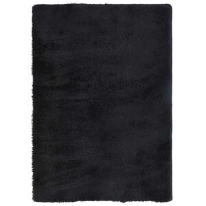 vidaXL Shaggy Rug High Pile NAVARRA Black 240x340 cm Polyester