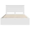 vidaXL Bed Frame with Drawer White 140 x 190 cm Engineer Wood