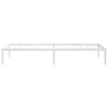 vidaXL Metal Bed Frame without Mattress White 75x190cm