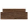 vidaXL Bed Frame without Mattress Brown Oak 135x190 cm Double