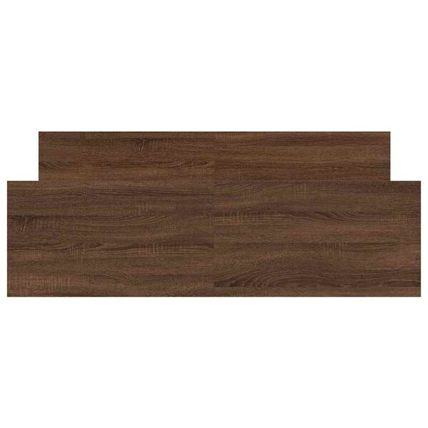 vidaXL Bed Frame without Mattress Brown Oak 135x190 cm Double