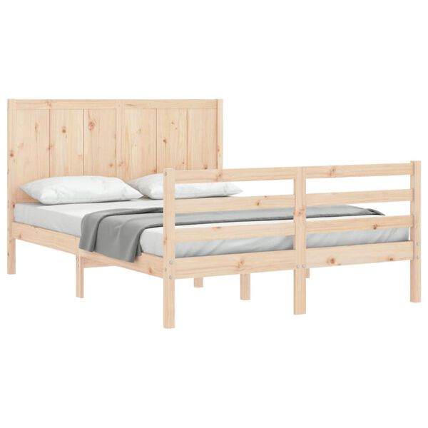 vidaXL Bed Frame without Mattress 120x200 cm Solid Wood