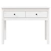 vidaXL Console Table White 100x35x75 cm Solid Wood Pine